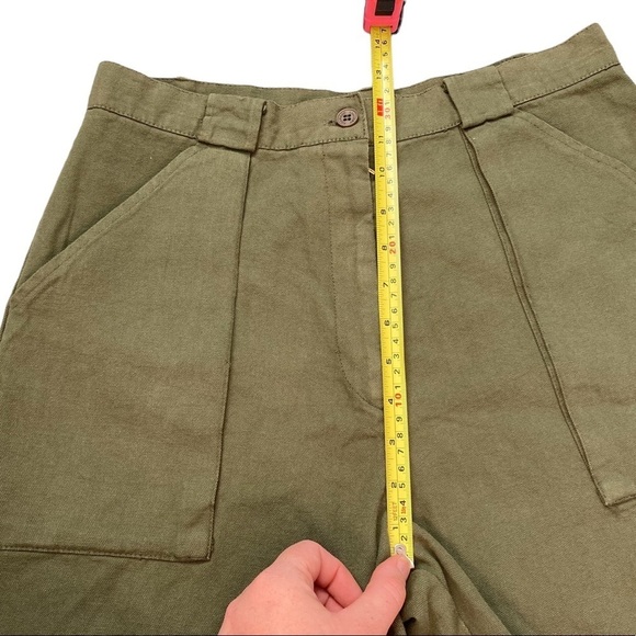 HIGH waisted 100% cotton cargo shorts vintage dead stock NWT - Picture 8 of 11